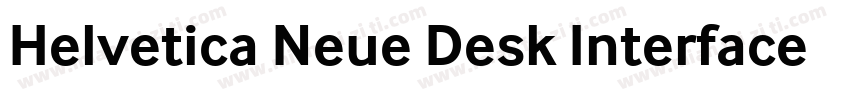 Helvetica Neue Desk Interface Bold字体转换